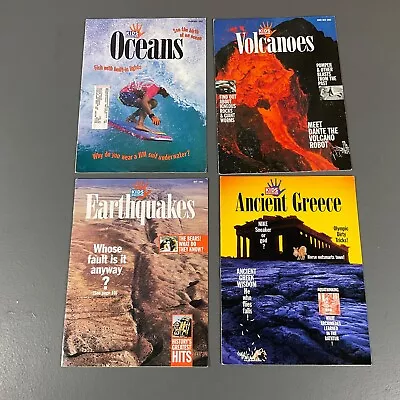 Kids Discover Magazine Lot Of 4 1992/93 Volcanoes Oceans Earthquakes & Greece • $5