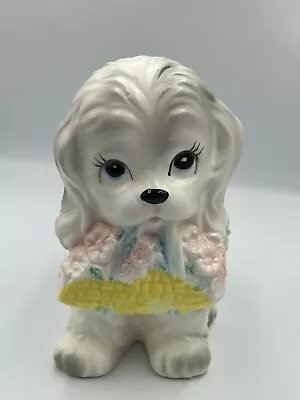 Vintage Enesco INARCO Ceramic Dog Planter E-3499 1950s Japan Pottery. • $42