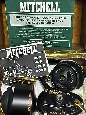 Garcia Mitchell High Speed 400G Serial #074 Spinning Reel In Wooden Box • $699.99