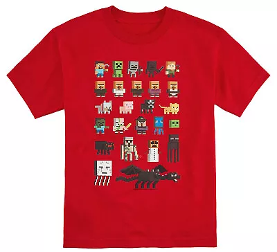 Minecraft Shirt Boys' Sprites Character T-Shirt • $11.95