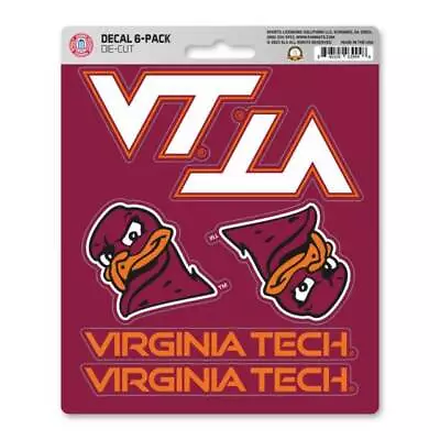 Virginia Tech Hokies - Set Of 6 Sticker Sheet • $9.99