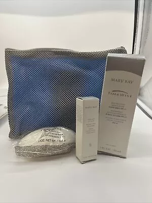 Mary Kay Skin Care Kit Cleansing Bar Age Fighting Moisturizer Satin Lip Balm MK1 • $27.99