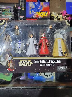 Queen Amidala Princess Leia Deluxe Dress Up Figure Set - Star Wars Disney Parks • $12.95