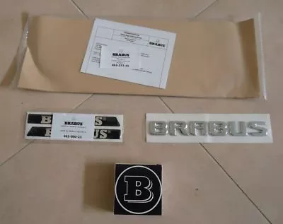 New Mercedes G500 G63 G55 Brabus Badge Emblem Set Original Hood Side Rear Spare • $494.73