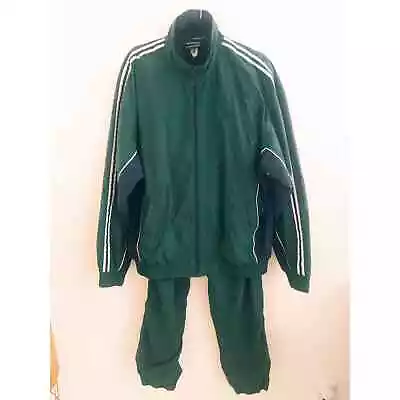 Vintage 90s Speedo Sport Systems Lined Warmup Suit Track Suit Size Large Green  • $45