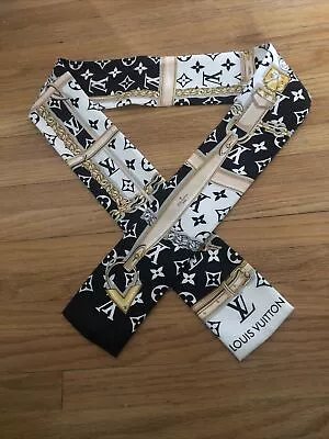 Louis Vuitton Silk Monogram Confidential Bandeau Scarf Monogram • $95