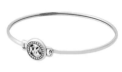 Nwt Michael Kors Mkjx6520040 Exclusive Silver-tone Logo Bracelet Msrp $85.00   • $59.95