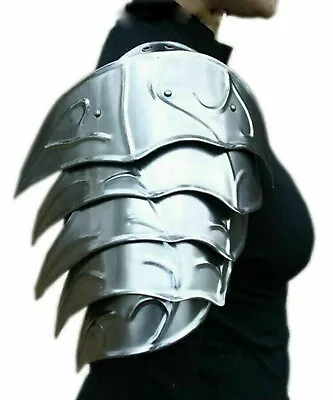 Medieval Elf Fantasy Costume Galadriel Hobbit Elven Steel Armor Shoulders Sugarl • $149