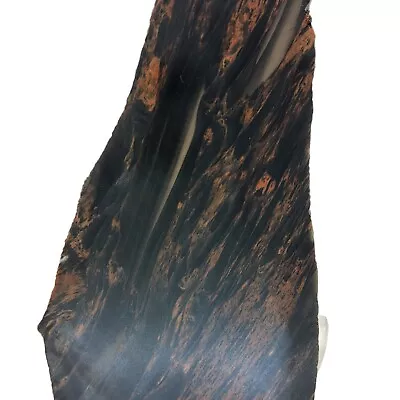 Triple Flow Mahogany Obsidian Slab Cabbing Rough Lapidary Gemstone #R-6017 • $21