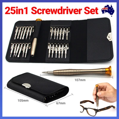 $5.95 • Buy 25 IN 1 Small MINI REPAIR PRECISION SCREWDRIVER TORX TOOL KIT SET FIX