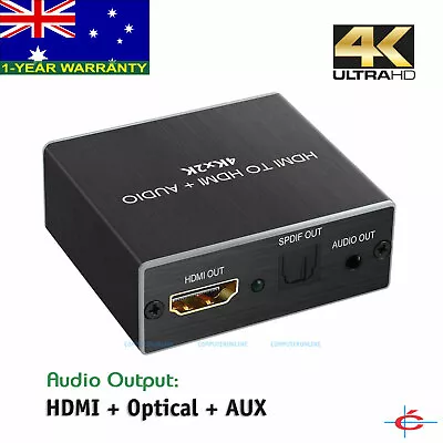 HDMI Audio Extractor To Digital SPDIF Toslink & AUX 3.5mm Outputs Aluminium Body • $26.90