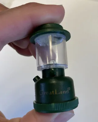 Great Land Mini Lantern Green Light Up Fob Lantern Greatland Keychain UNTESTED • $9.99