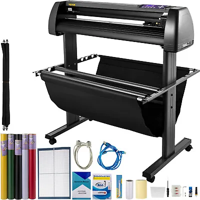 VEVOR 34  Vinyl Cutter Plotter Sign Cutting Machine Software 3 Blades LCD Screen • $399.98