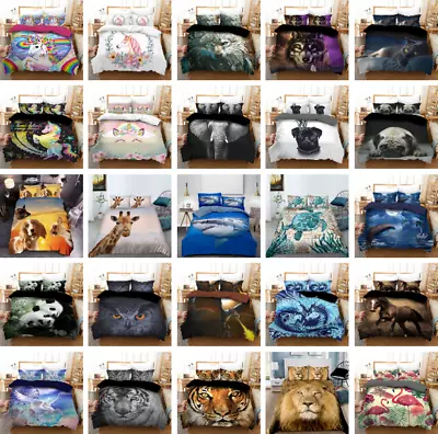 $48.90 • Buy Single Double Queen King Size Quilt/Doona/Duvet Cover Pillowcase Bedding Set
