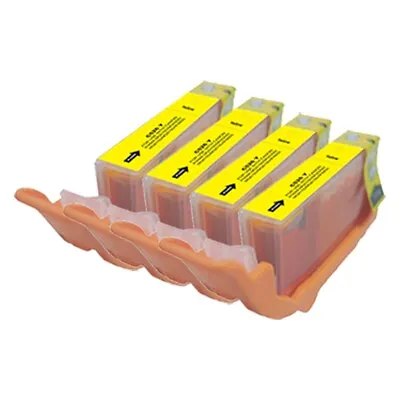 4 Yellow Ink Cartridge For Canon MG6250 MG6220 MG8170 MG8250 MX715 MX885 CLI-526 • £5.99