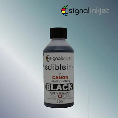 BLACK EDIBLE INK FOR CANON PRINTERS - 250ml • £9.99