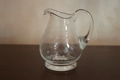 Possibly Antique Wheel Cut Edwardian Style Small Jug With A Polished Pontil Mark • £14.95