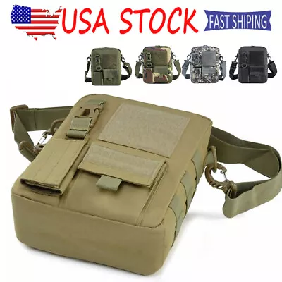 Mens Messenger Bag Waterproof Shoulder / Cross Body Backpack Tactical Sling Bag • $14.99