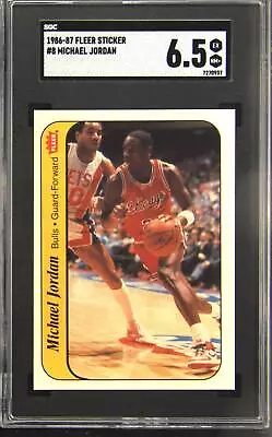 1986-87 Fleer Sticker #8 Michael Jordan SGC 6.5 • $579