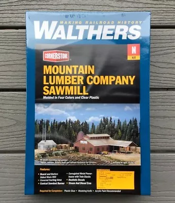 Walthers 1/160 N Scale Cornerstone Mountain Lumber Company & Sawmill 933-3236 Fs • $73.55