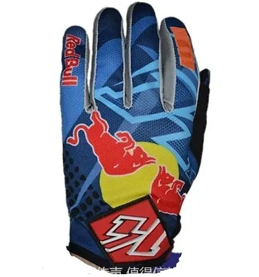 2024 Blue Red Bull Gloves Motocross Bike ATV BMX Enduro 100 Foxes • £12.49