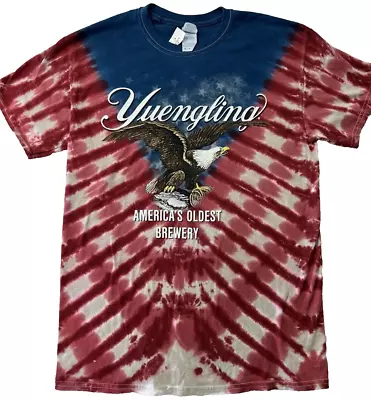 Rare Official Yuengling Red White Blue Tie Dye T Shirt Mens M Americas Oldest • $63.95