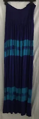 £17.50 • Buy Butterfly By Matthew Williamson Ladies Strappy Maxi Dress - Blue Mix Uk18