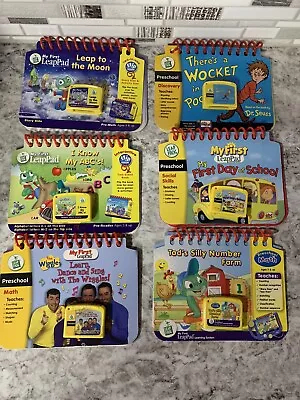 My First Leap Pad Leapfrog Learning Books Cartridges Lot Of 6 Tested And Work • $14.97