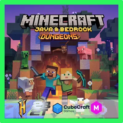 Minecraft Java & Bedrock + Dungeons Full Access Account (Game Pass For PC) • $17.24