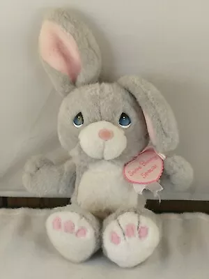 Vtg Enesco GRAY Bunny Rabbit Plush SOME BUNNY SPECIAL 1997 Precious Moments  *4 • $64