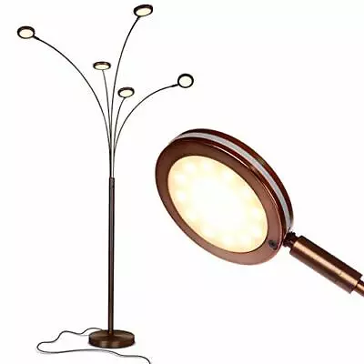 Arc Tree  Floor Multi-Head Standing Lamp For Living Room With 5 Adjustable Arms • $172.26