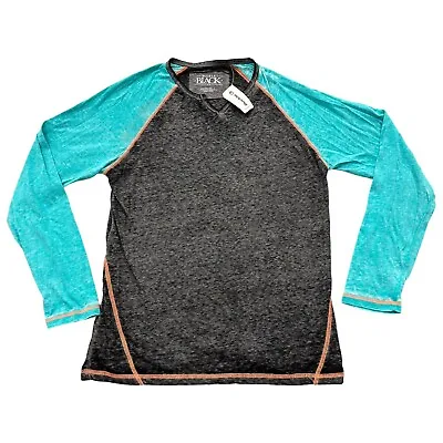 Buckle Black Jersey Long Sleeve Lightweight Men's Shirt Large Teal Gray NWTS • $14.99