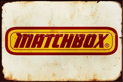 MATCHBOX LOGO Vintage Retro Rustic Garage Man Cave Metal Sign • $12.99