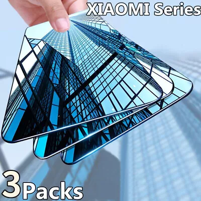 For Xiaomi Redmi Note 9s 8 Pro 8T 9A Mi 13T A3 Full Screen Tempered Glass Cover • $4.39