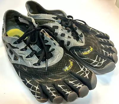 Vibram Fivefingers Men's Seeya LS Shoes 13M3801 Black/Grey/Silver Size: 40 • $34.95