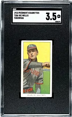 1909-11 T206 Vic Willis Throwing Piedmont 350 SGC 3.5 #8206297 • $248.15