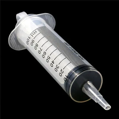 $3.02 • Buy 100ML Plastic Large Syringe Measuring Nutrient Sterile Reusable Kitchen Too~NA