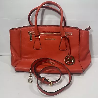 Michael Kors Orange Leather Bag Purse FOR PARTS Or RESTORATION And RECONDITION • $25