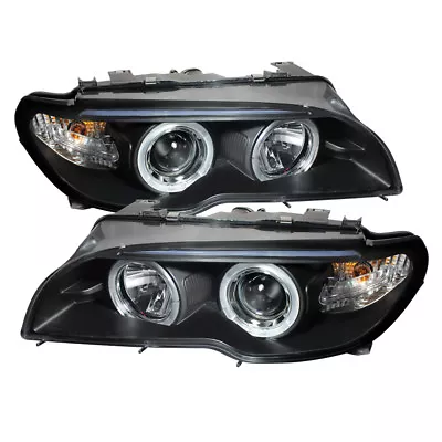 BMW 04-06 E46 3-Series Coupe / Convertible Black Dual Halo Projector Headlight • $245.67