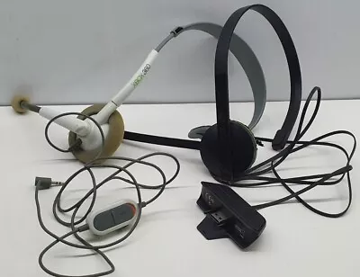 Retro XBox 360 Gaming Headset Gaming Lot Mono 1564 White & Black Untested • $10