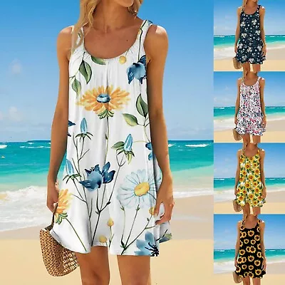 Womens Maxi Dress Plus Size Women's Beach Dress Bikini Beachwear Coverups Casual • $38.50