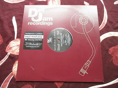 Mariah Carey Boy I Need You 2002 Def Jam Recordings Promo Only 12  Vinly Single • $12.63