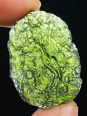 27ct Meteorite Moldavite Green Impact Fragment Meteor Stone Space Asteroid+coa • $9.77