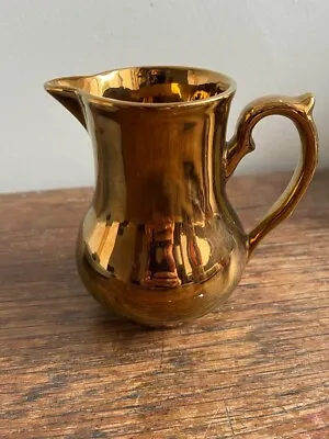 Small Wade Gold Copper Lustre Milk Jug • £7.99