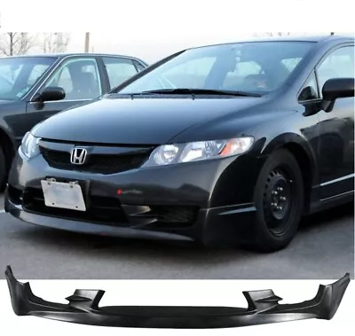 Fit 09-11 Honda Civic 4Dr Sedan PU Mugen Front Bumper Lip Spoiler  • $95.82