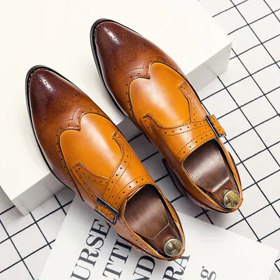 Luxury Fashion Men Formal Shoes Color Matching Business Wedding Shoes Footwear • $45.89