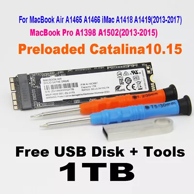 NEW 1TB SSD For 2013 - 2017 MacBook Air A1465 A1466 MacBook Pro A1502 A1398 IMAC • $85.97