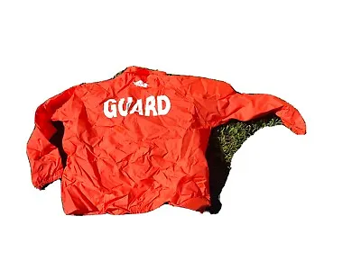 Vintage MDC Massachusetts Life Guard Highway Work Orange Windbreaker XXL NEW • $12.95