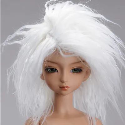 [DM] MSD Wig 7-8 Inch 18-20cm 1/4 BJD  (7-8) Mohair Long Style Wig - White • $8.10