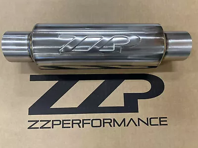 ZZPerformance 2.5  Ultra Small Exhaust Resonator Stainless 4  Diameter 10  Body • $79.99